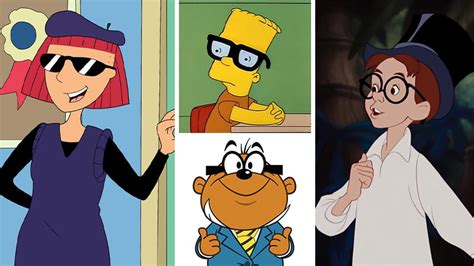 blonde characters with glasses|The top 25 cartoon characters with glasses of all time。